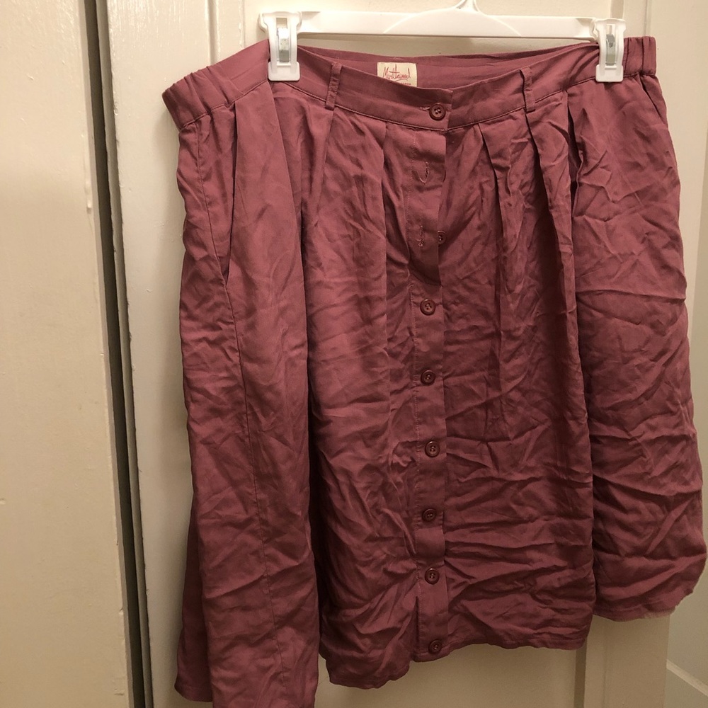 REPOSH! ModCloth Myrtlewood pink midi skirt